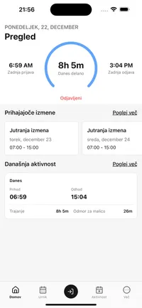 Posnetek zaslona mobilne aplikacije Zeppri